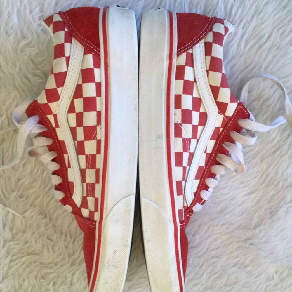 Vans Old Skool Checkerboard Racing Red - Picture 6 of 7